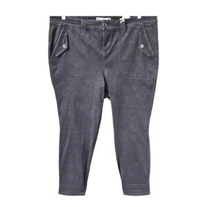 New TORRID Military Crop Charcole Black Jeans.